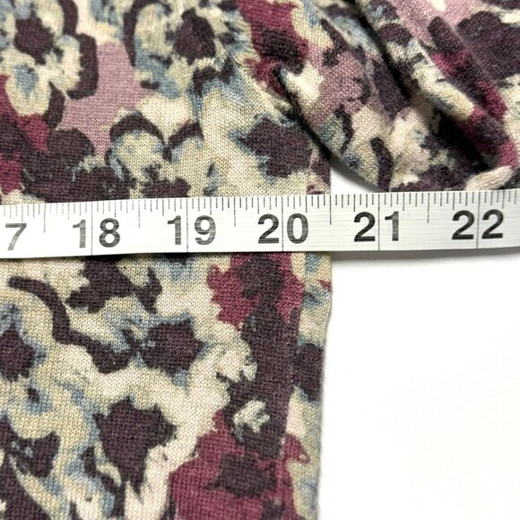 August Silk Womens Floral Cardigan With Pearl Buttons XL Pink Mauve Excellent - Picture 6 of 8